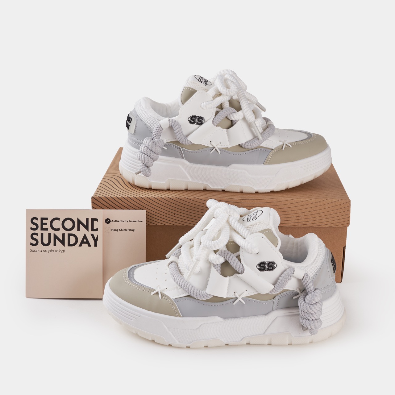 Giày Second Sunday Chunky Mix Lace SK19