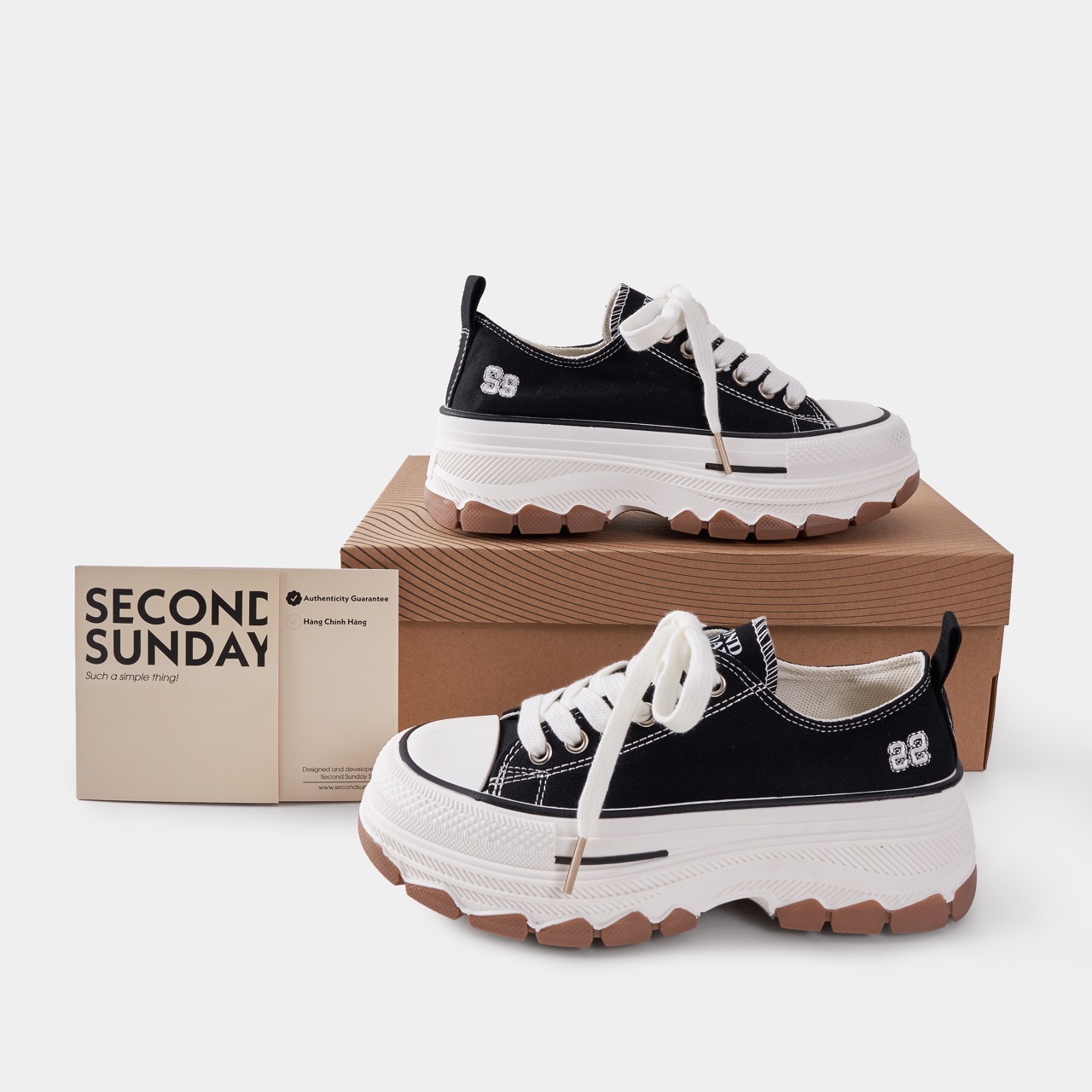 Giày Sneaker Nữ Second Sunday Chunky Low SK02