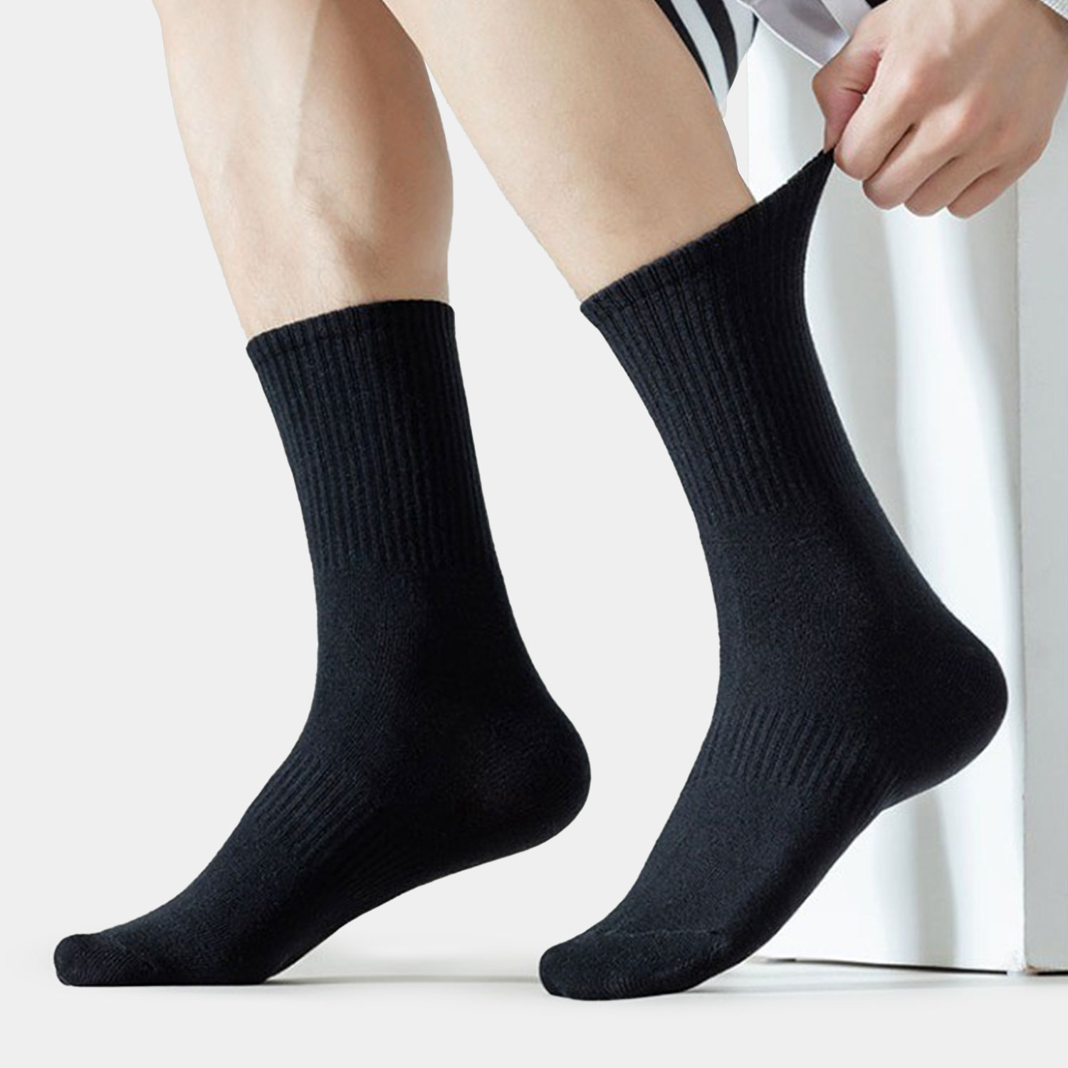 Tất Vớ Cổ Trung Trơn Seccond Sunday Basic SA04