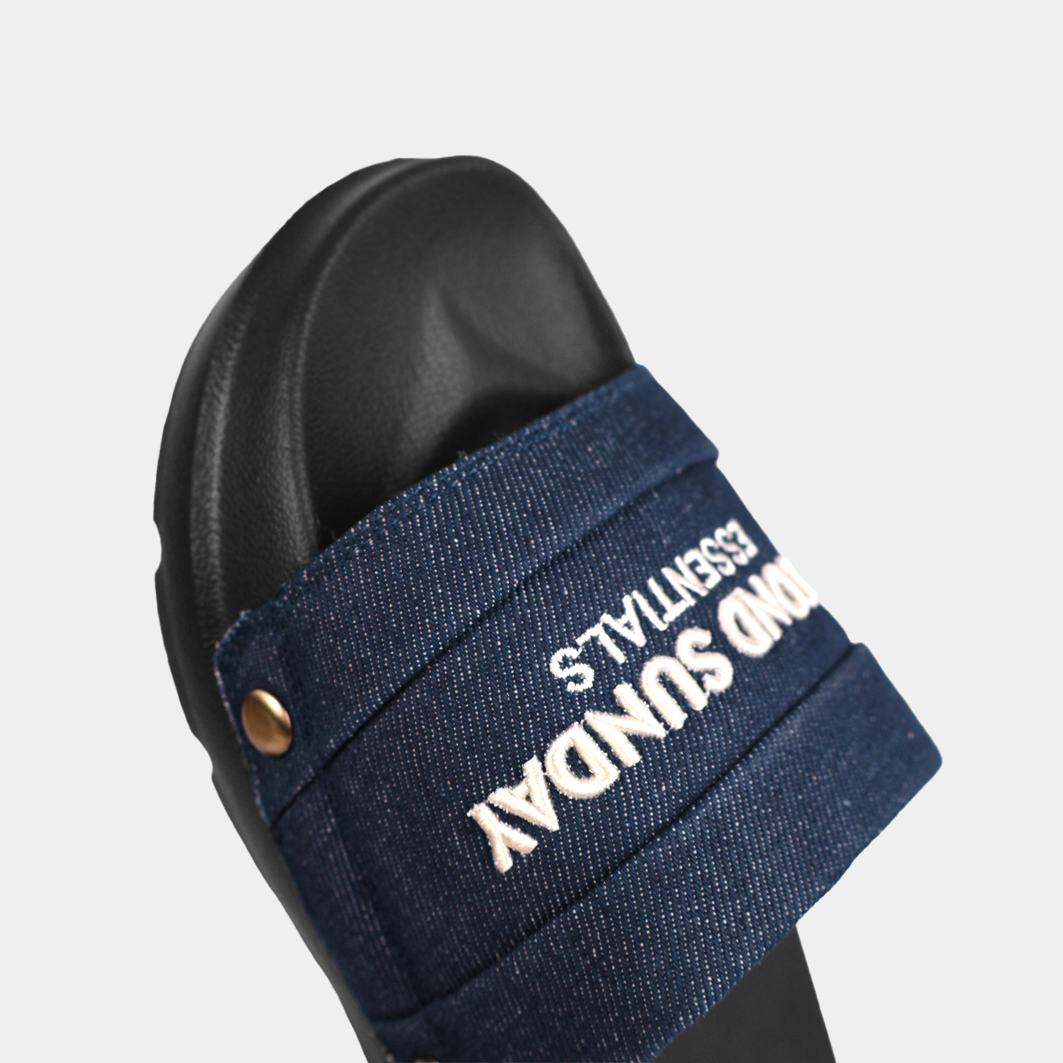 Dép Nam Nữ Nam Nữ Second Sunday Denim Slides SL12