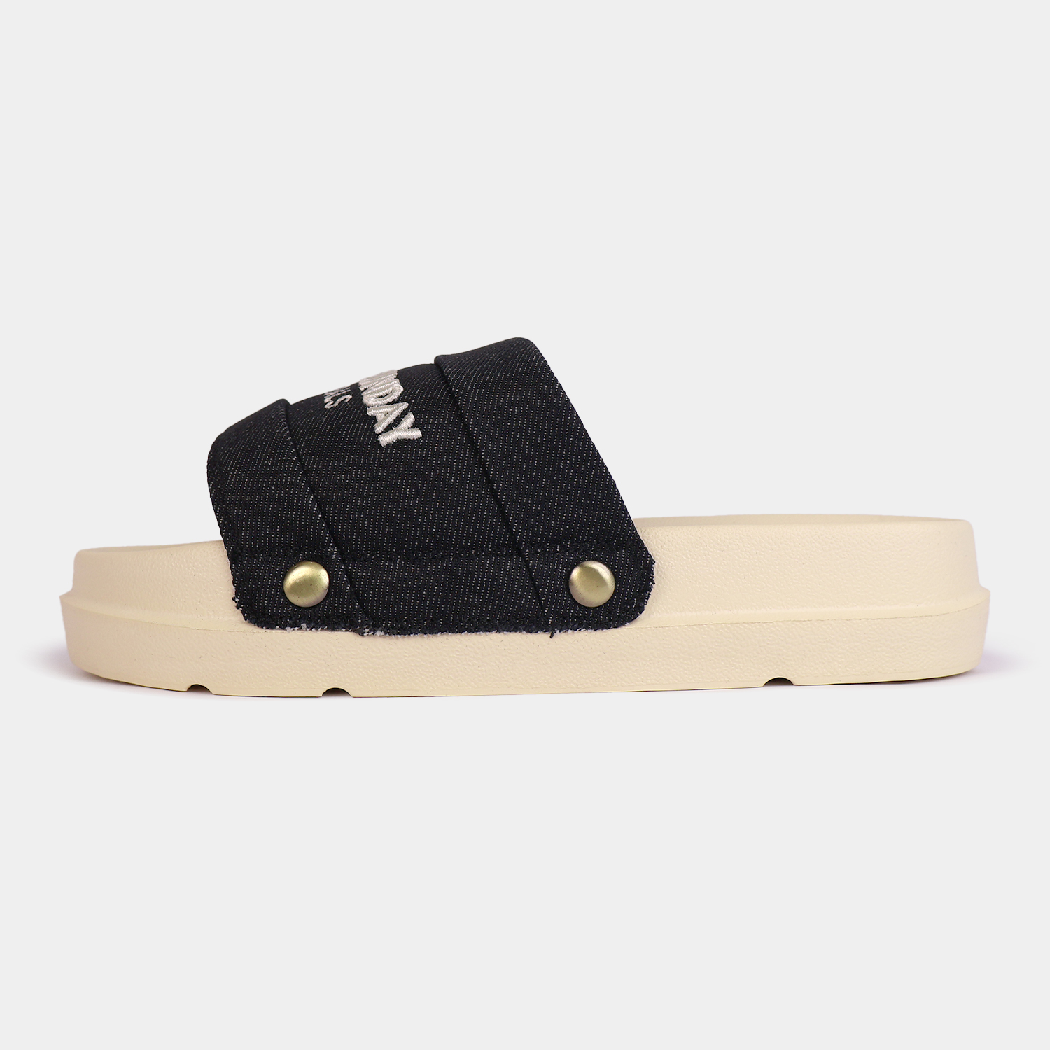 Dép Nam Nữ Nam Nữ Second Sunday Denim Slides SL12