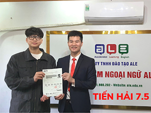 CHIA SẺ CỦA HỌC VIÊN ĐẠT 7.5 IELTS SAU LUYỆN THI TẠI ALE