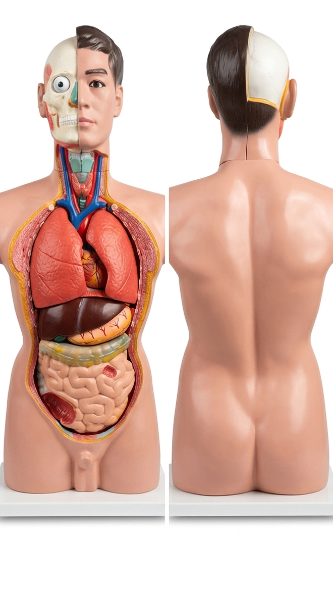 MÔ HÌNH CƠ THỂ NGƯỜI BÁN THÂN CÓ NỘI TẠNG 85CM 19 PHẦN THÁO RỜI