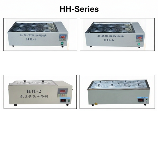 BỂ CÁCH THỦY GIA NHIỆT/BỂ ỔN NHIỆT HH-SERIES (HH-2, HH-4, HH-6, HH-8) CHO PHÒNG THÍ NGIỆM