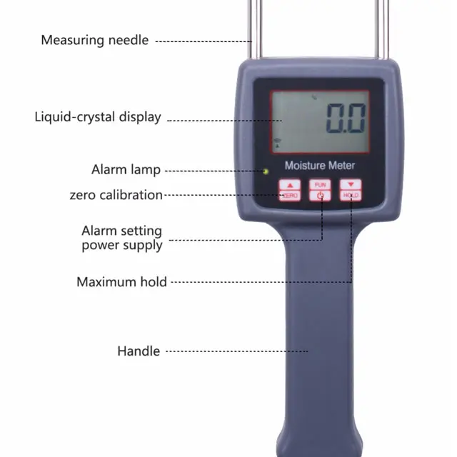 MÁY ĐO ĐỘ ẨM TK100 CHO NGŨ CỐC, HÓA CHẤT HẠT NHỰA, BỘT XÀ PHÒNG, ĐẤT