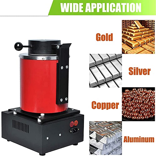 LÒ NẤU CHẢY KIM LOAI VÀNG , BẠC , ĐỒNG , NHÔM, CHÌ, KẼM (1KG và 3KG) BẰNG ĐIỆN 220V 1100℃