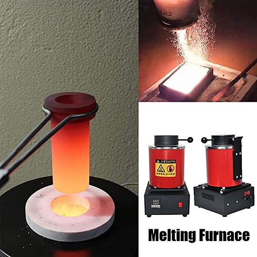 LÒ NẤU CHẢY KIM LOAI VÀNG , BẠC , ĐỒNG , NHÔM, CHÌ, KẼM (1KG và 3KG) BẰNG ĐIỆN 220V 1100℃
