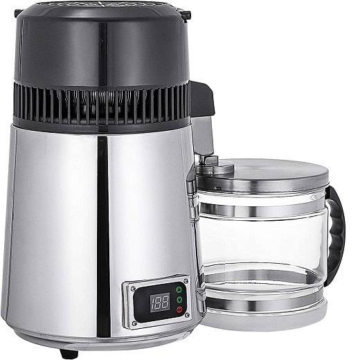 MÁY CHƯNG CẤT NƯỚC ĐỂ BÀN 1 LÍT/GIỜ VỚI BẢNG ĐIỀU KHIỂN KỸ THUẬT SỐ