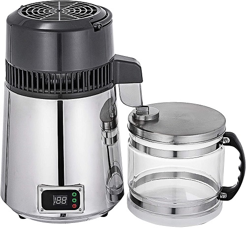 MÁY CHƯNG CẤT NƯỚC ĐỂ BÀN 1 LÍT/GIỜ VỚI BẢNG ĐIỀU KHIỂN KỸ THUẬT SỐ