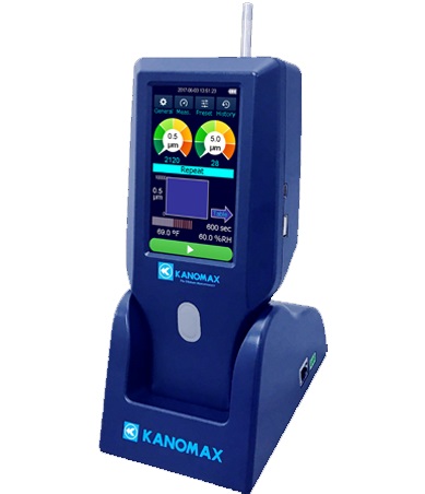 MÁY ĐẾM HẠT BỤI CẦM TAY 6 KÊNH CẢM ỨNG KANOMAX 3889
