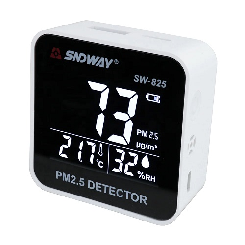 MÁY ĐO CHẤT LƯỢNG KHÔNG KHÍ SNDWAY SW-825 PM2.5 (NHIỆT ĐỘ, ĐỘ ẨM, BỤI MỊN)