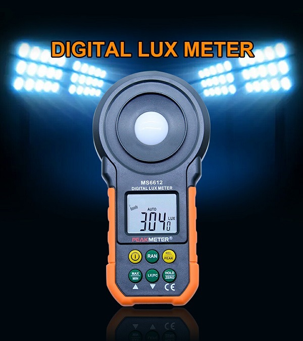 MÁY ĐO CƯỜNG ĐỘ ÁNH SÁNG PM6612 PEAKMETER 0~200000 LUX