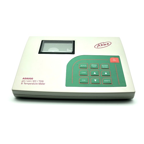 MÁY ĐO PH/ ORP/ EC/ TDS/ TEMP ĐỂ BÀN ADWA AD8000