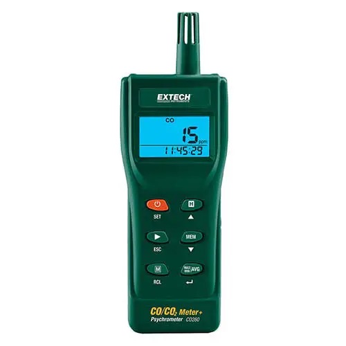 MÁY ĐO VÀ GHI DỮ LIỆU CO VÀ CO2 CHẤT LƯỢNG KHÔNG KHÍ EXTECH CO260