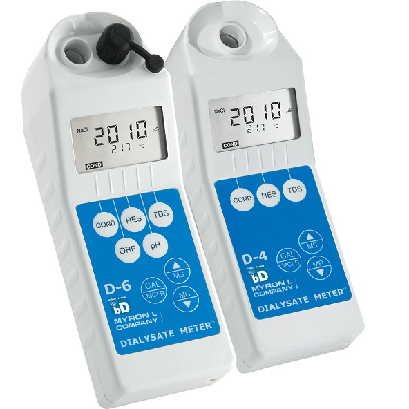 MÁY KIỂM TRA CẢ CHẤT LƯỢNG NƯỚC, DỊCH THẨM TÁCH AXETAT VÀ BICARBONATE CHẠY THẬN NHÂN TẠO  DIALYSATE METER™ D-4 & D-6 MIRON L