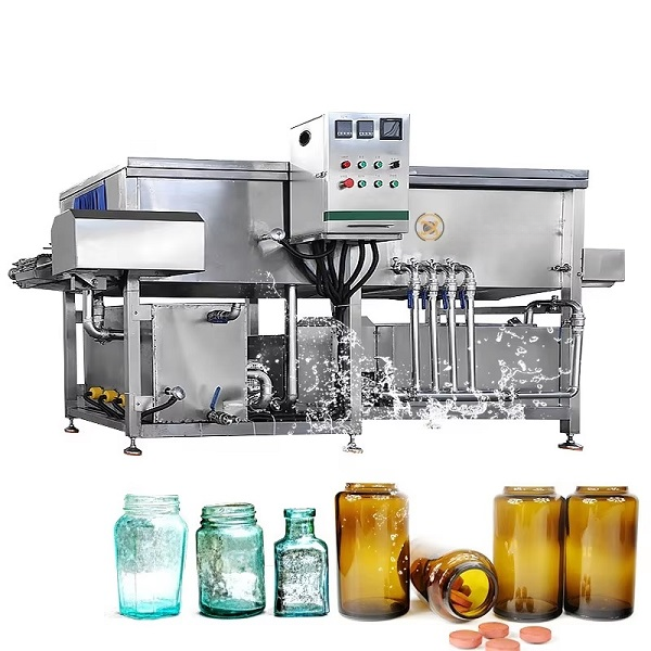 MÁY RỬA CHAI LỌ VÀ SẤY KHÔ TỰ ĐỘNG DẠNG BĂNG TẢI LY-XP01