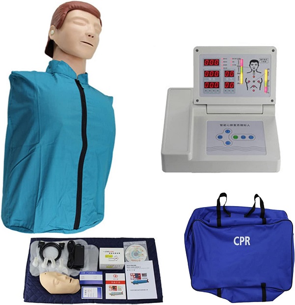 MÔ HÌNH HỒI SỨC TIM PHỔI BÁN THÂN CÓ HỘP ĐIỀU KHIỂN KHÔNG CÓ MÁY IN CPR