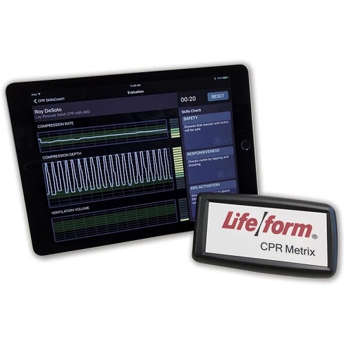 MÔ HÌNH THỰC HIỆN CPR KẾT NỐI HỘP ĐIỆN TỬ METRIX VÀ IPAD - LF03996 - NASCO HEALTHCARE