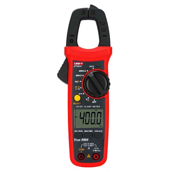 AMPE KÌM ĐIỆN TỬ UT203+ ĐO DÒNG AC, DC, TẦN SỐ 400A