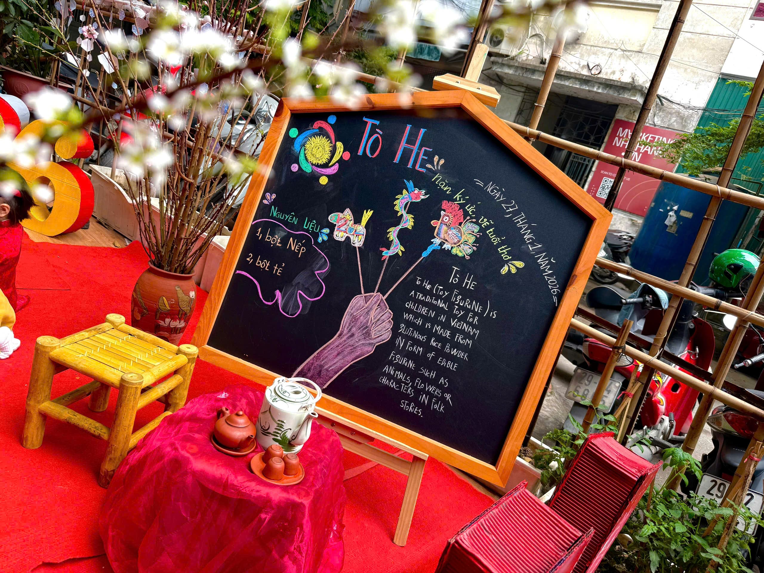 🌸TRẢI NGHIỆM TẾT – BÉ HO LÀM TÒ HE DÂN GIAN 🌸