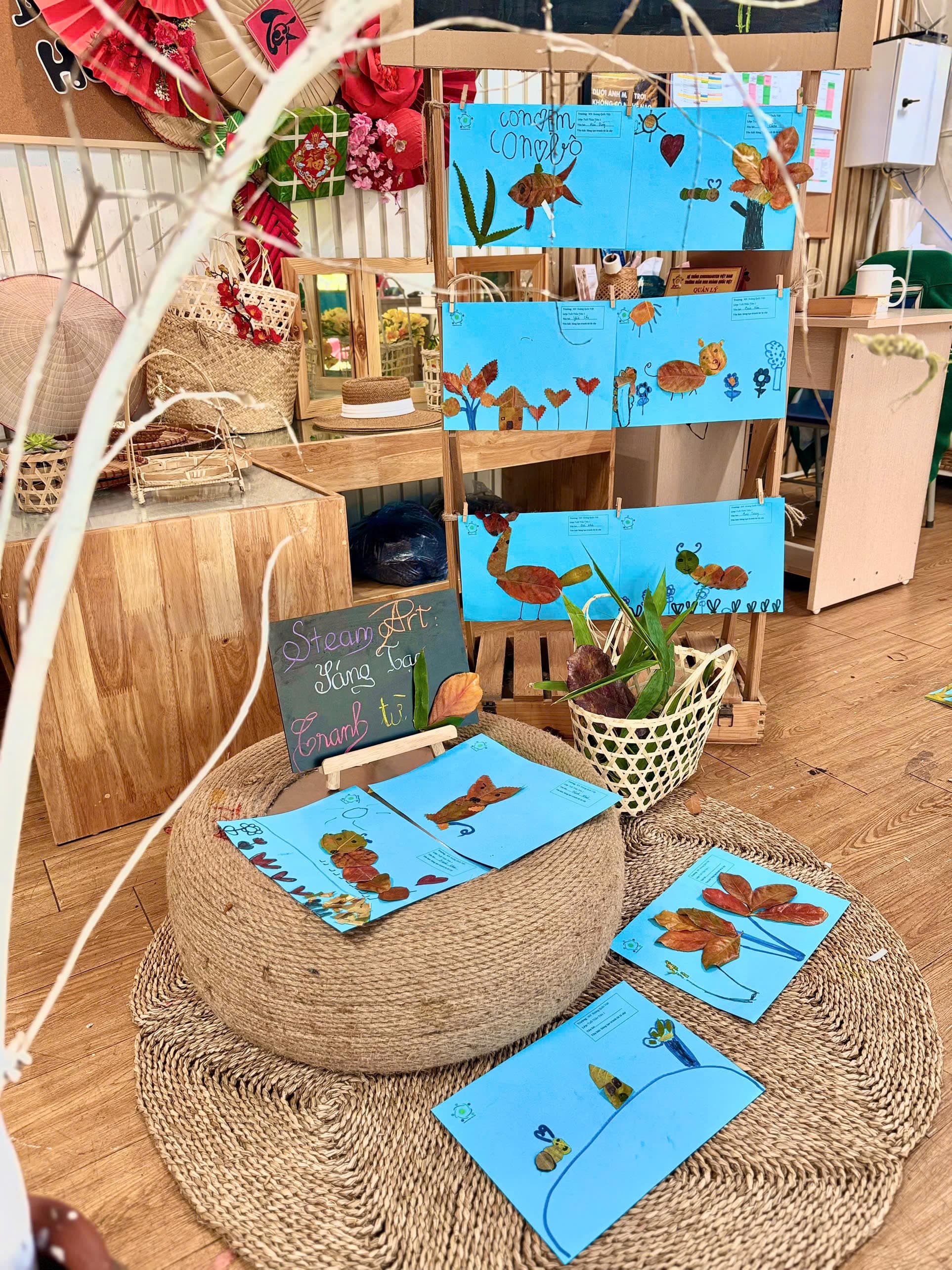 steam art: Làm tranh từ lá cây