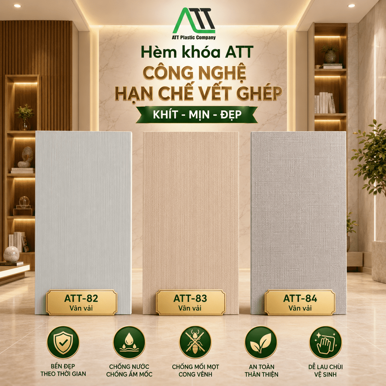 bảng màu nhựa nano ốp tường 