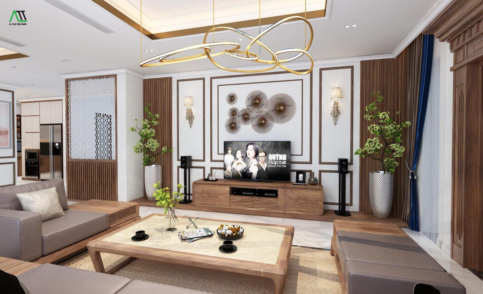 Cách chọn tấm ốp nhựa phòng khách