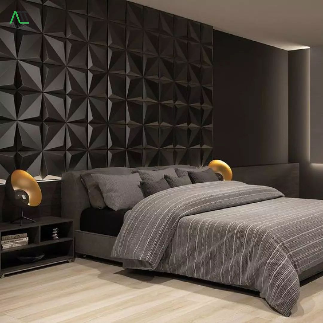 Mẫu tấm ốp phòng ngủ 3D độc đáo, mới lạ