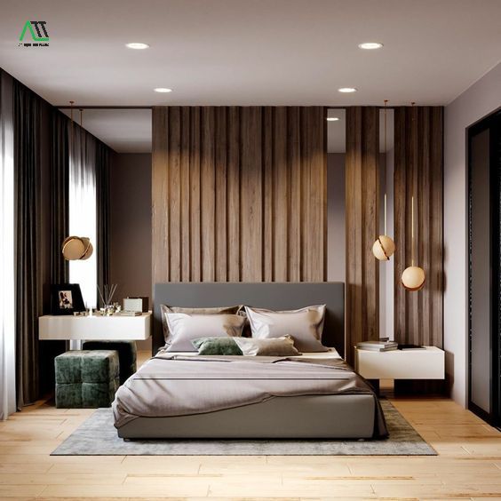 Mẫu ốp nhựa phòng ngủ đơn giản, tinh tế