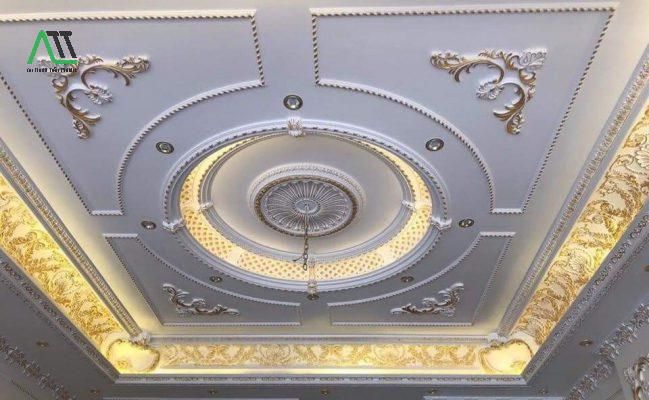 cách thi công phào chỉ nhựa PU