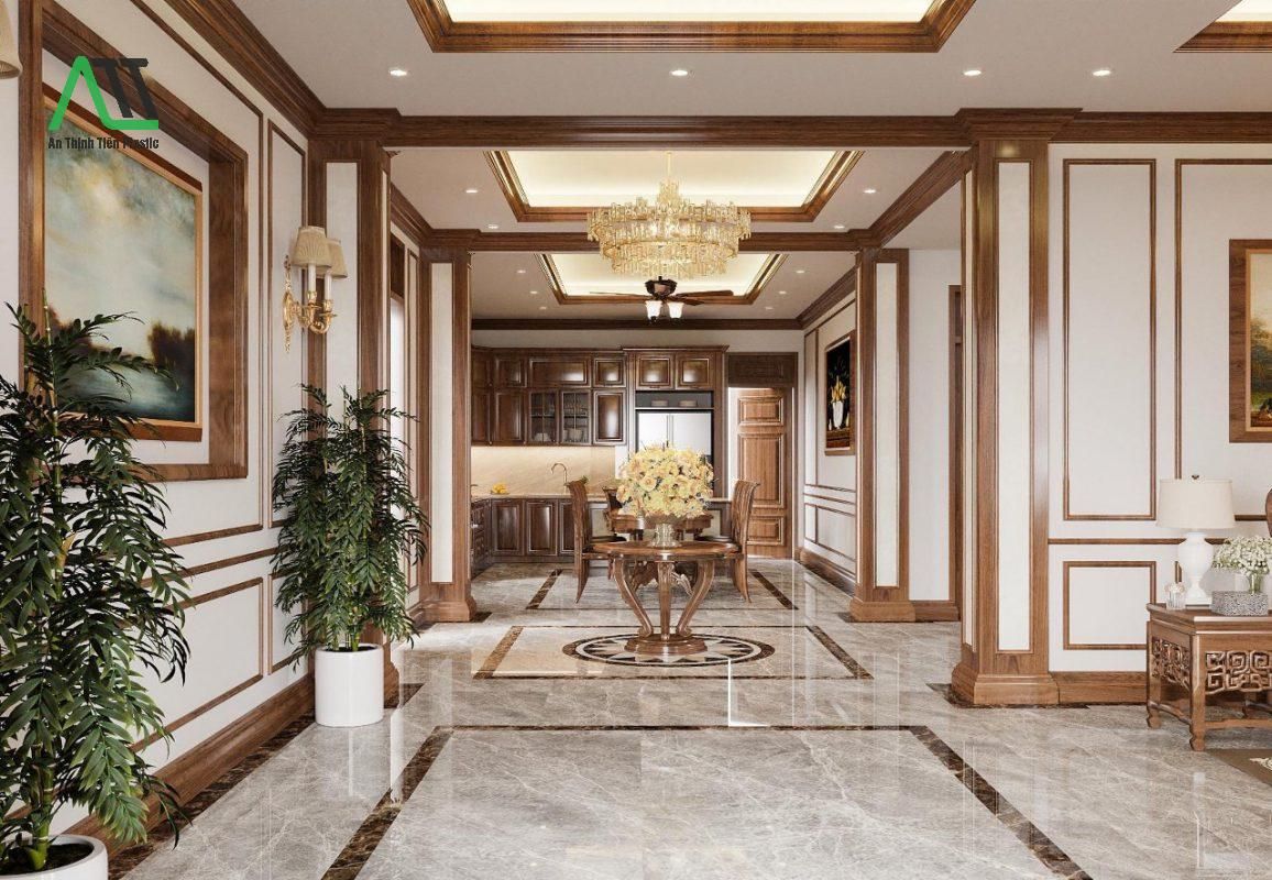 cách thi công phào chỉ nhựa PU