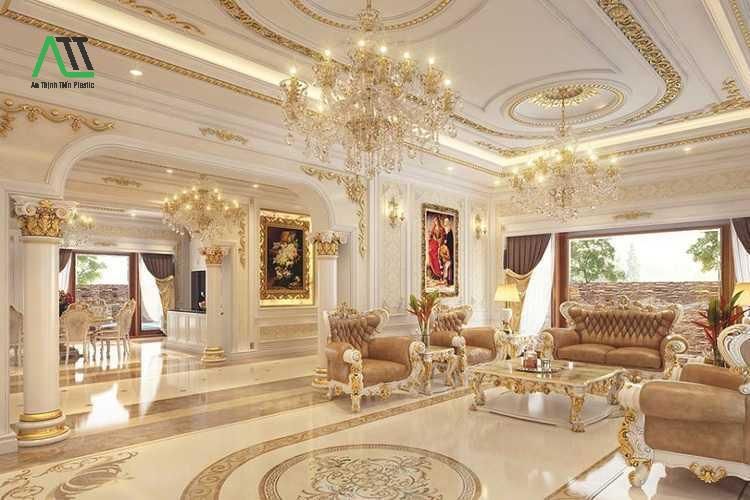 cách thi công phào chỉ nhựa PU
