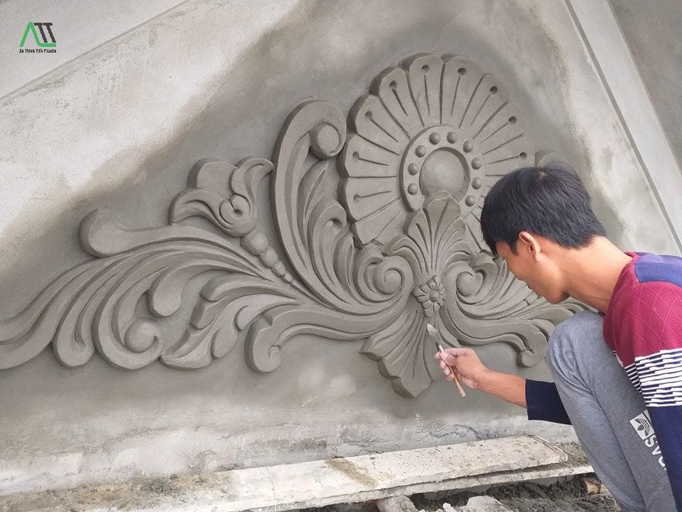cách thi công phào chỉ pu