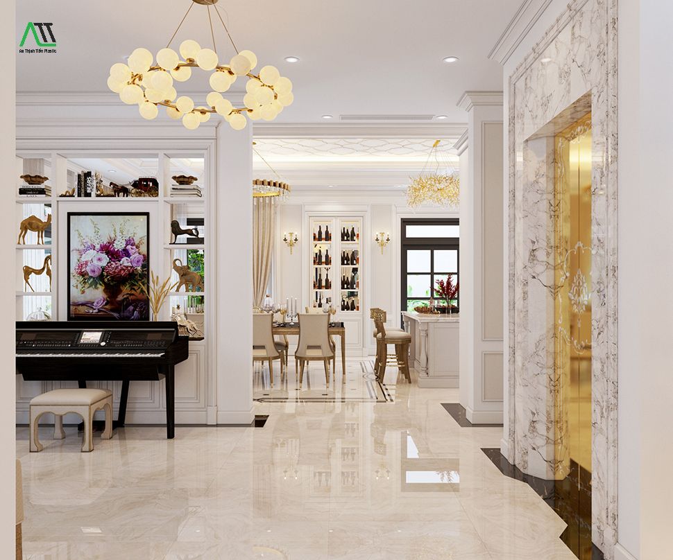 Các mẫu phào chỉ trang trí phòng bếp vừa tinh tế lại hiện đại