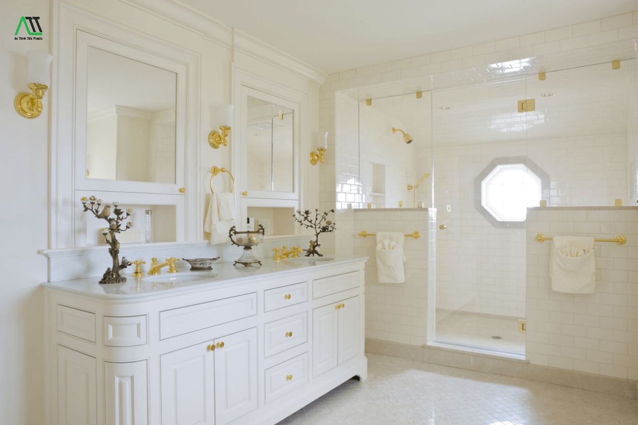 Gợi ý cách trang trí phào chỉ cho phòng tắm