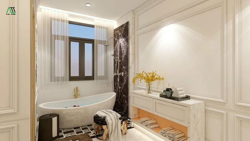  Những lưu ý khi trang trí phào chỉ cho phòng tắm