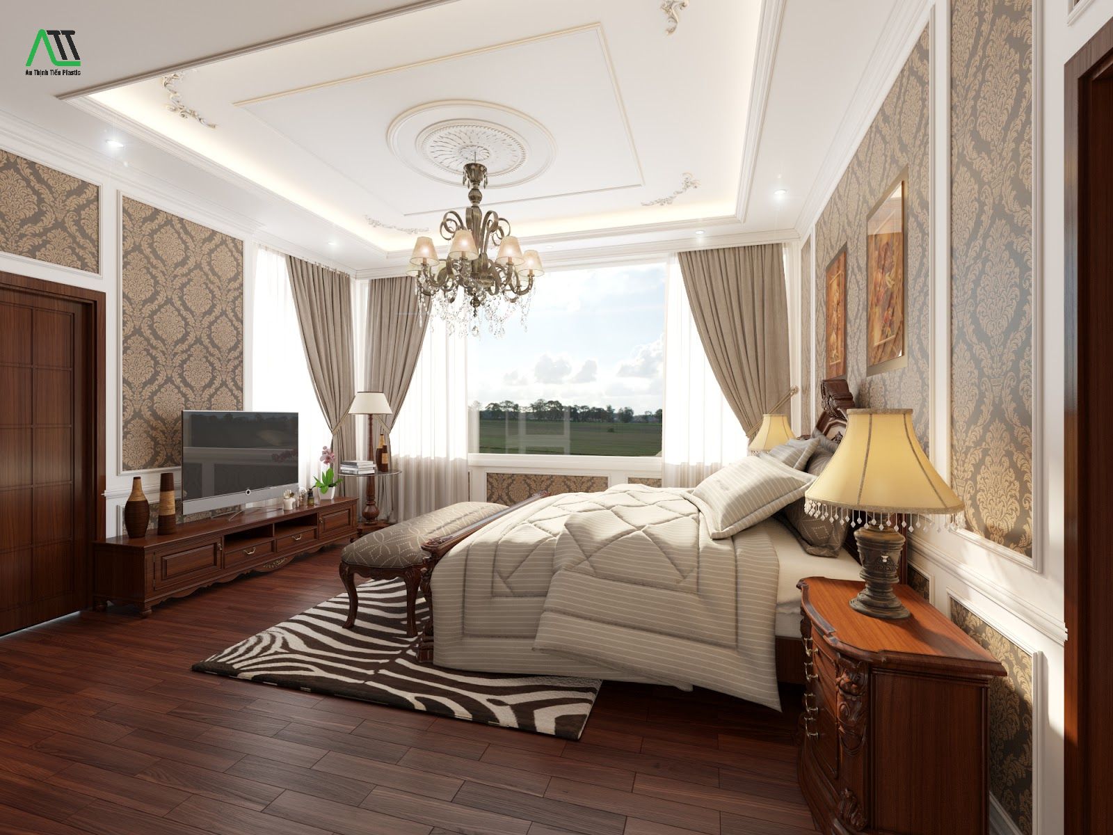 Cách trang trí phào chỉ cho phòng ngủ