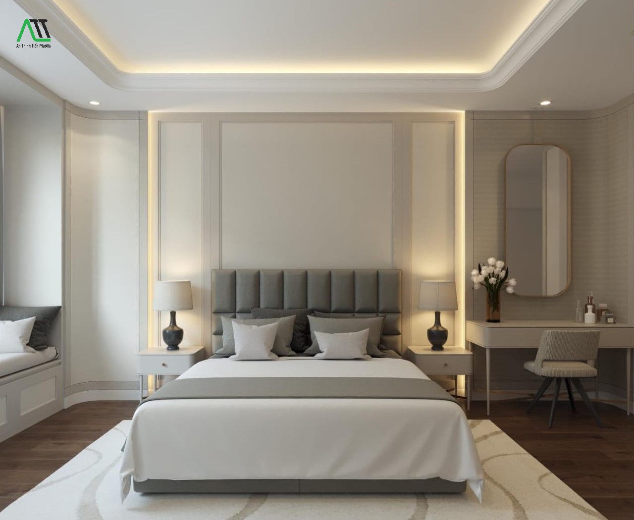 Gợi ý một số mẫu phào chỉ trang trí phòng ngủ đẹp