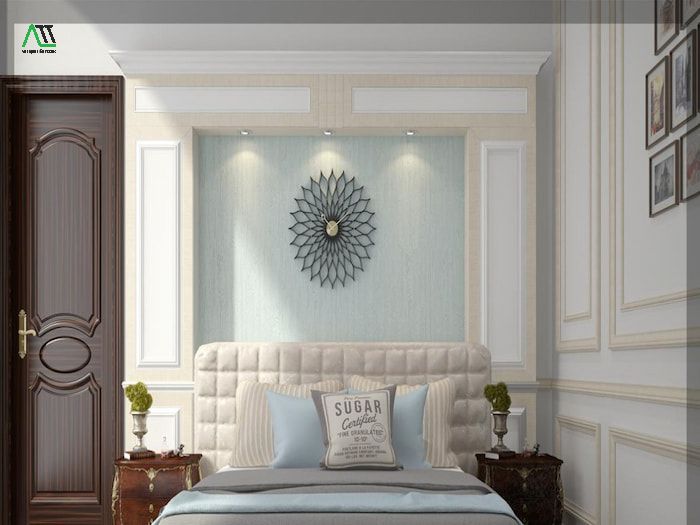 Cách trang trí phào chỉ cho phòng ngủ bé trai