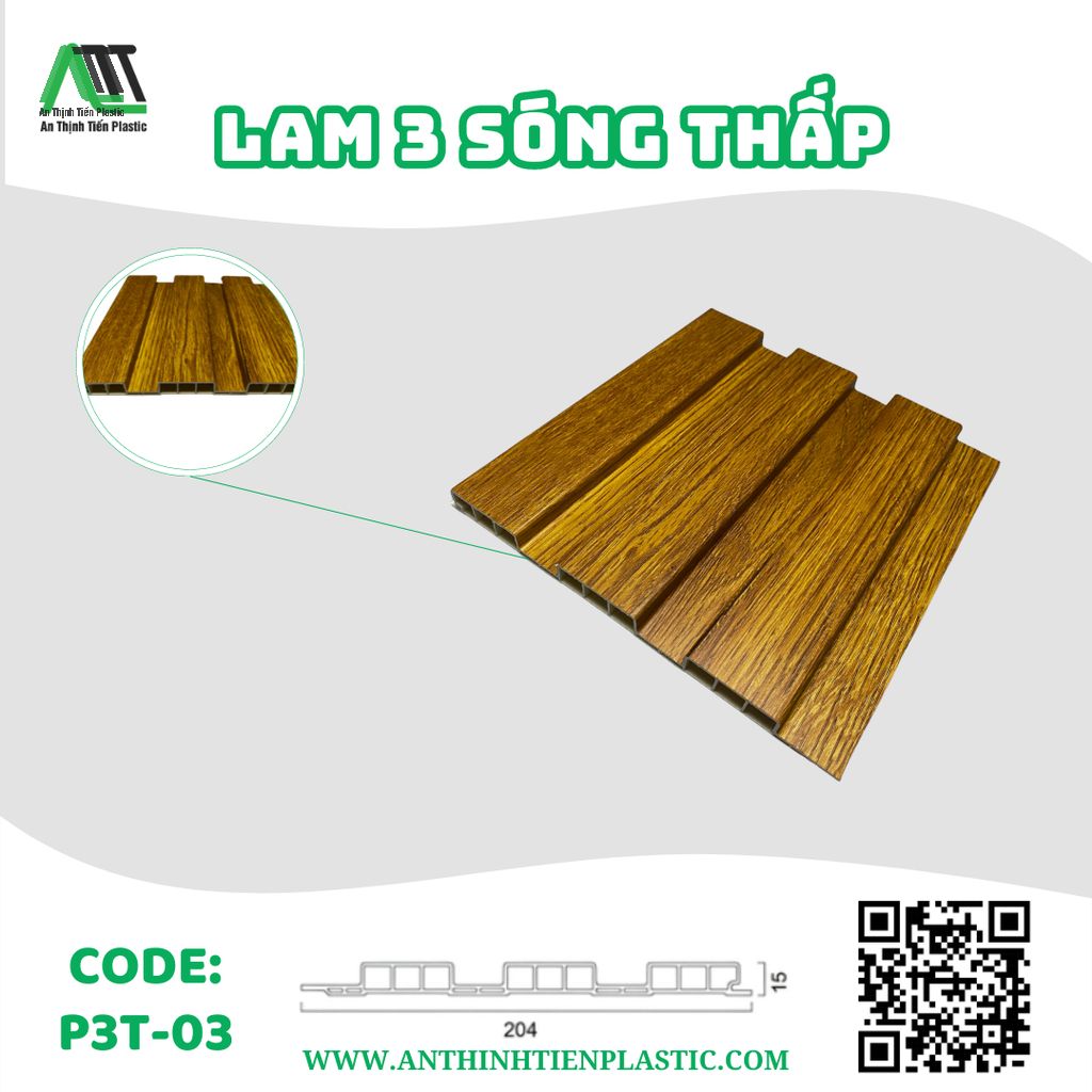kích thước lam sóng nhựa