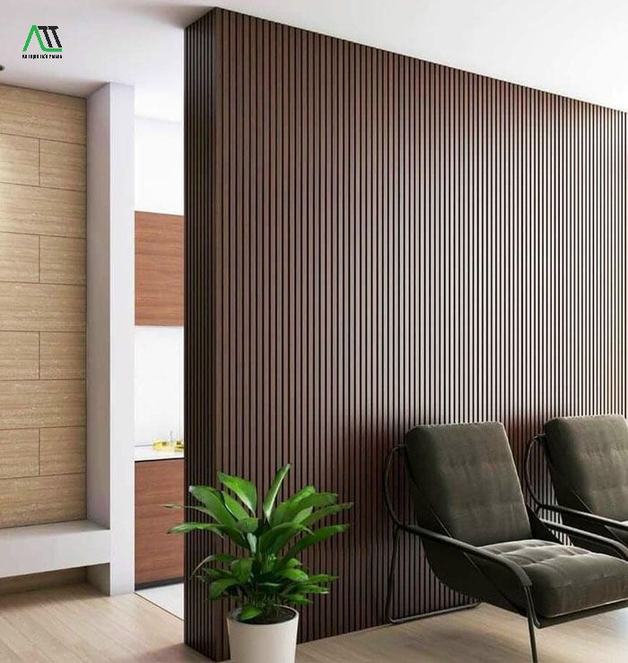 Lam sóng nhựa được áp dụng àm vách ngăn phòng khách, cầu thang, lan can, mái hiên