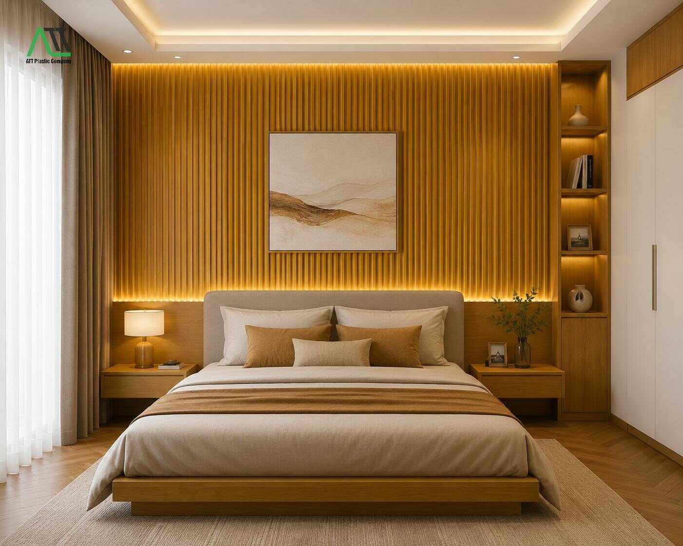 lam sóng nhựa giả gỗ trang trí