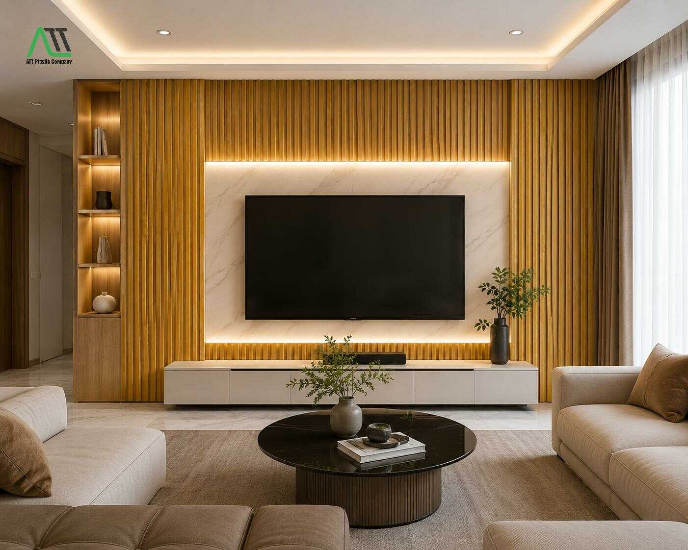 lam sóng nhựa giả gỗ trang trí