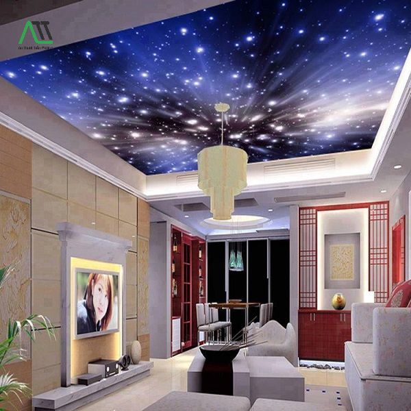 mẫu tấm ốp trần phòng khách