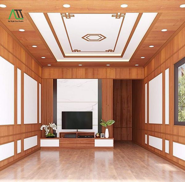 mẫu tấm ốp tường phòng khách