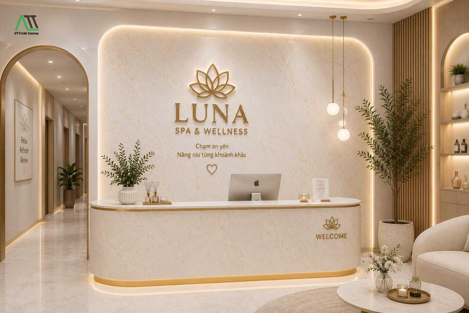 ốp tường spa