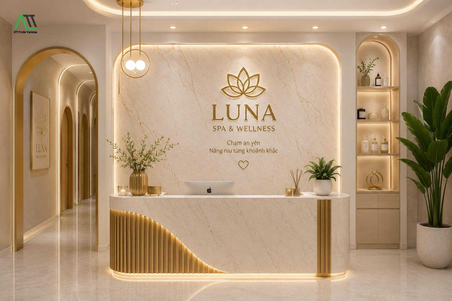 ốp tường spa
