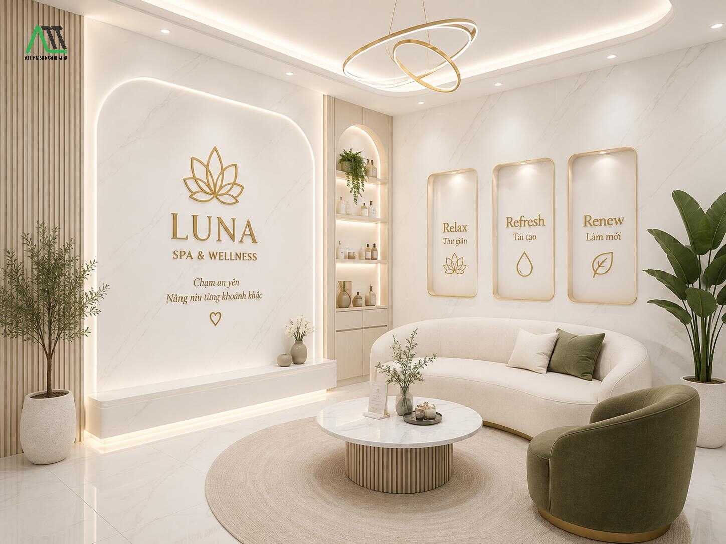ốp tường spa