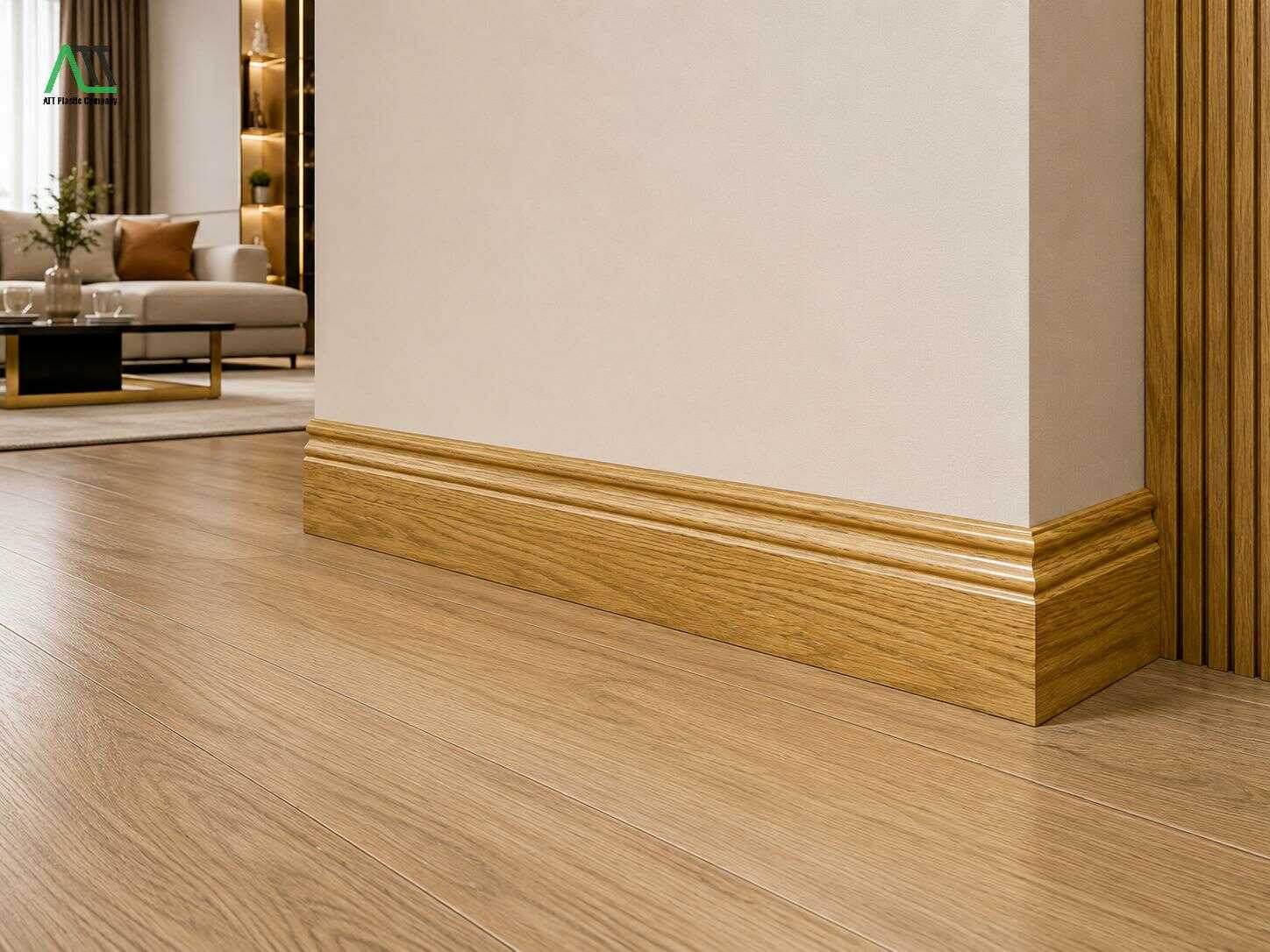 phào chân tường giả gỗ
