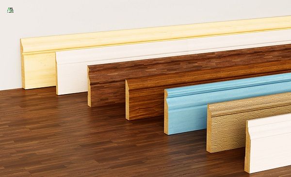 phào chân tường bằng gỗ